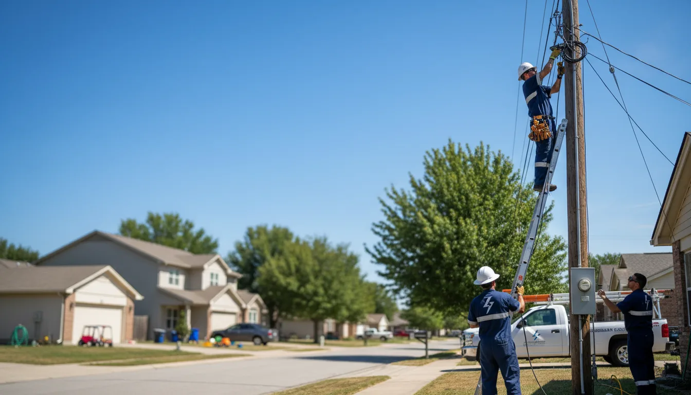 Residential electrician providing installation services in Pecos, TX